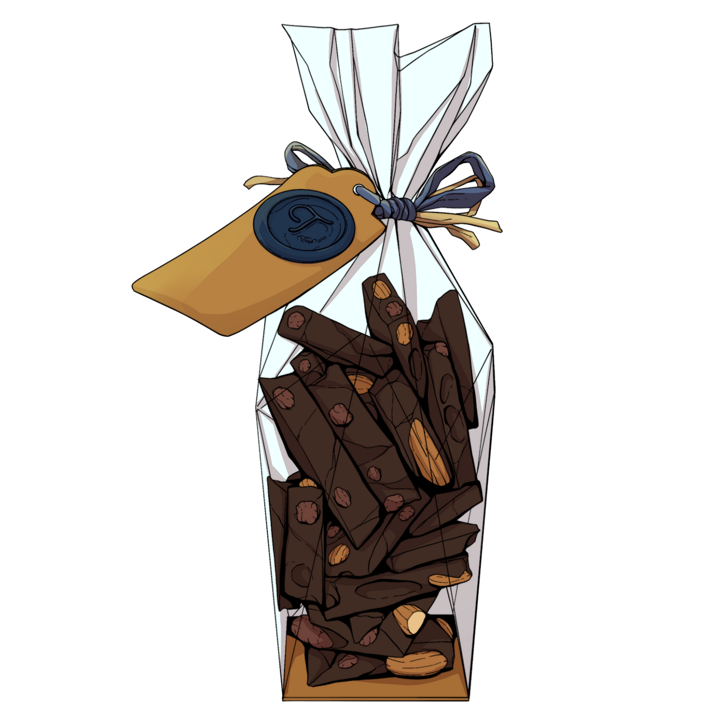 Aku Dark Chocolate, Almonds & Raisins (150g)